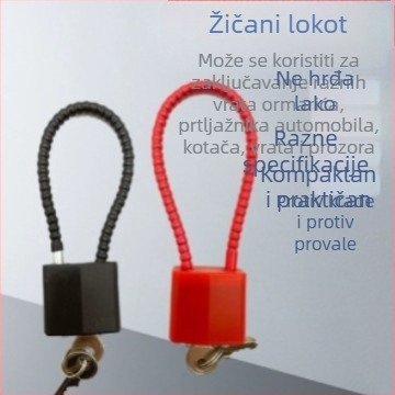 Čelična kabelska brava s kombinacijom za ormariće i arhive