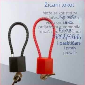 Čelična kabelska brava s kombinacijom za ormariće i arhive
