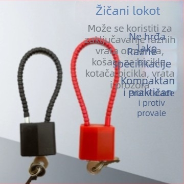 Čelična kabelska brava s kombinacijom za ormariće i arhive