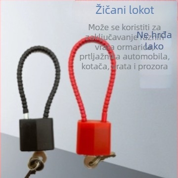 Čelična kabelska brava s kombinacijom za ormariće i arhive