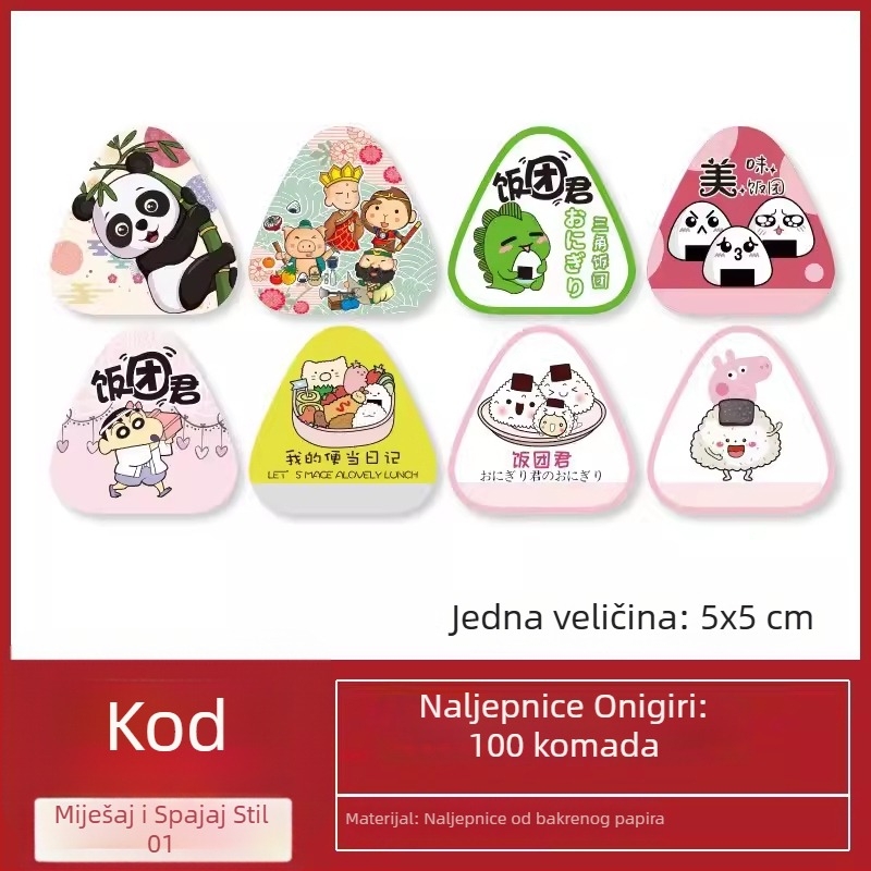 Veliki trokutasti kalup za onigiri – japanski Bento, komplet alata za pritisak riže
