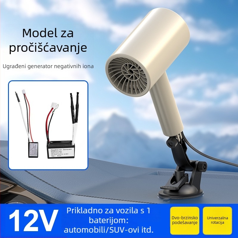 Kompaktni auto grijač 12V-24V – grijanje, odmrzavanje i odmagljivanje – brzo zagrijavanje zimi
