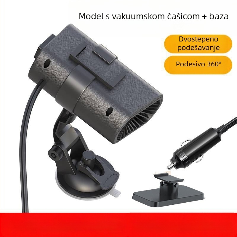Kompaktni auto grijač 12V-24V – grijanje, odmrzavanje i odmagljivanje – brzo zagrijavanje zimi