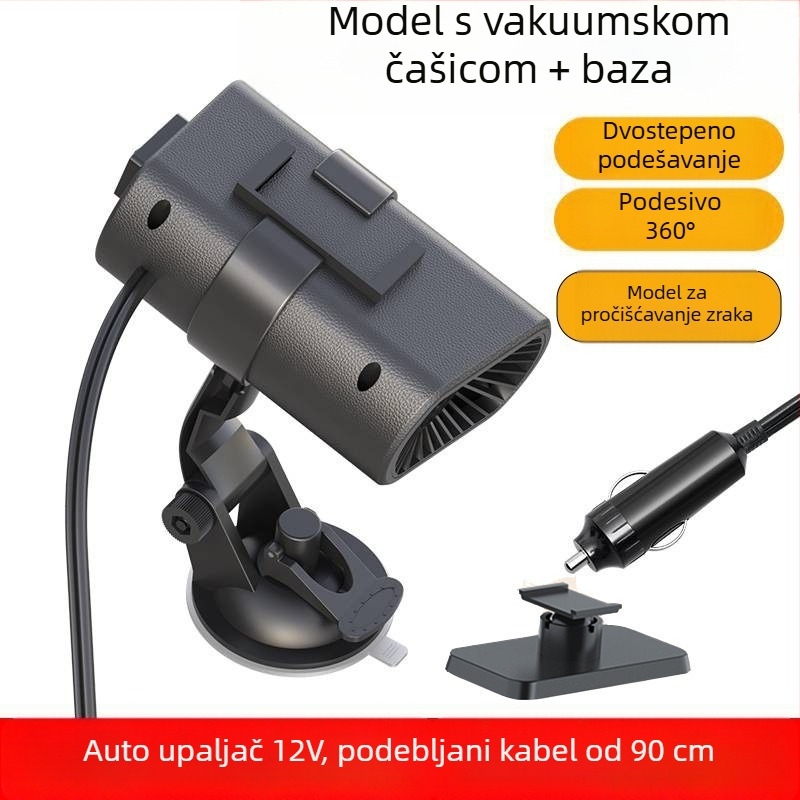 Kompaktni auto grijač 12V-24V – grijanje, odmrzavanje i odmagljivanje – brzo zagrijavanje zimi