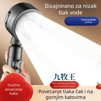 Tuš glava s filtrom za niski tlak vode
