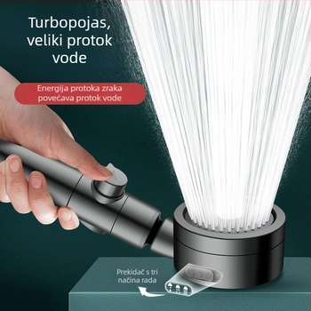 Tuš glava s filtrom za niski tlak vode