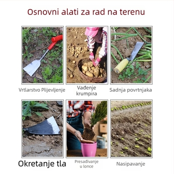 Mini set vrtnih alata: lopata za kopanje, sadnju i uklanjanje korova