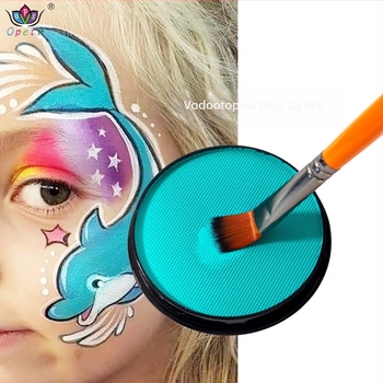 Boja za body painting i lice, 30 g, jednobojna, vodotopna, fluorescirajuća, brzo sušeća, mat pigmentna boja