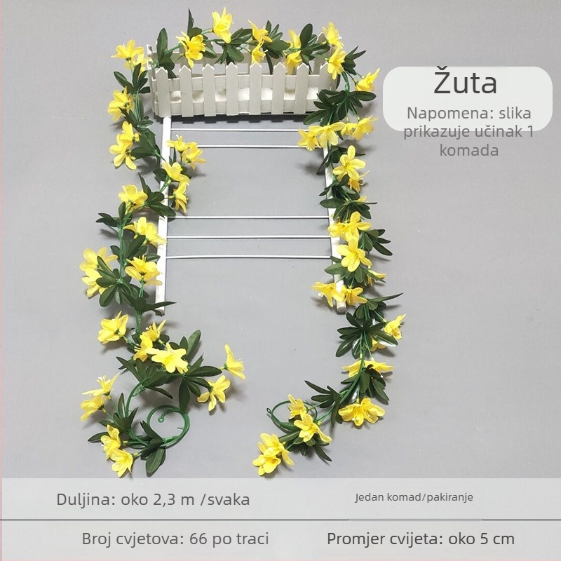 Umjetne vinove loze s ružama za svadbenu dekoraciju