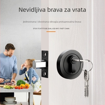 Skrivena brava za unutarnja vrata, skrivena brava za drvena vrata, pomoćna brava za prolazna vrata