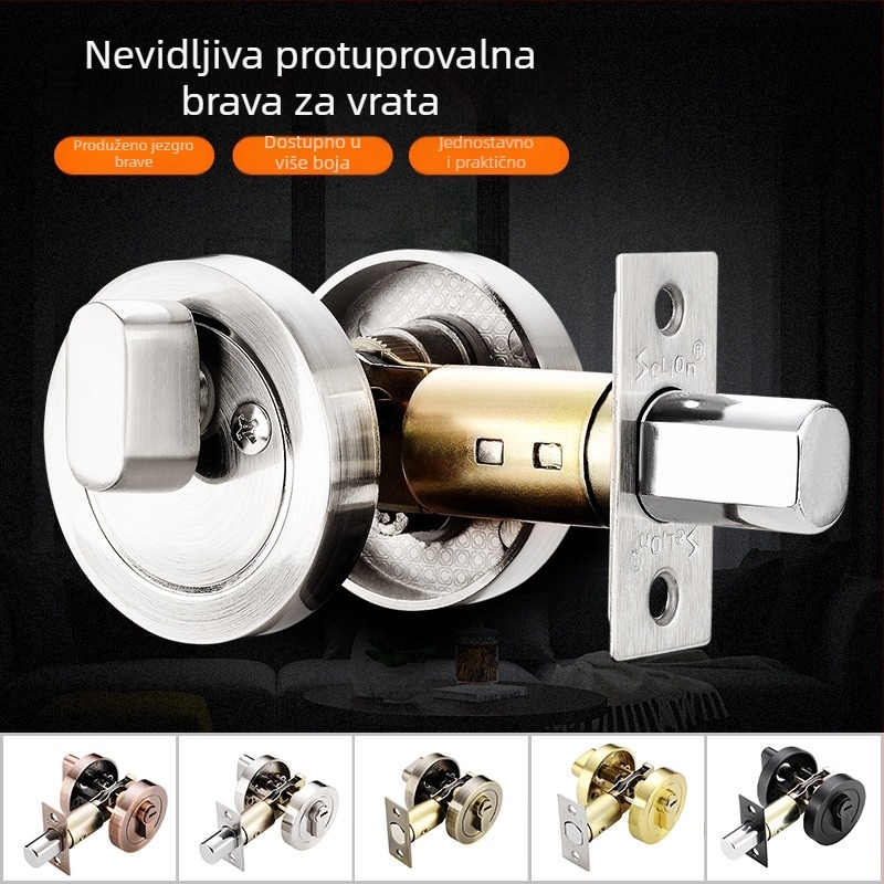 Skrivena brava za unutarnja vrata, skrivena brava za drvena vrata, pomoćna brava za prolazna vrata