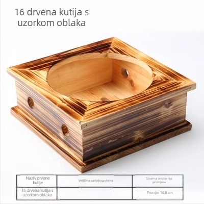 Drveni stalak za lonce i zdjele, za kamene i glinene posude, dodatak korejske kuhinje, bez montaže