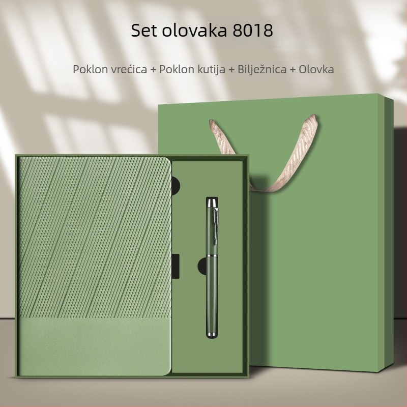 A5 bilježnica s logom, visokovrijedni poklon-set, poslovni bilježnik za ured i posao, jednostavan dizajn