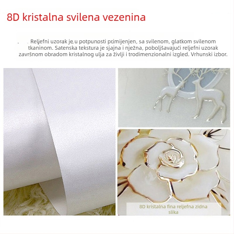Orange Art Mural – Klasični zen stil za čajnu sobu, dekorativni zidni mural