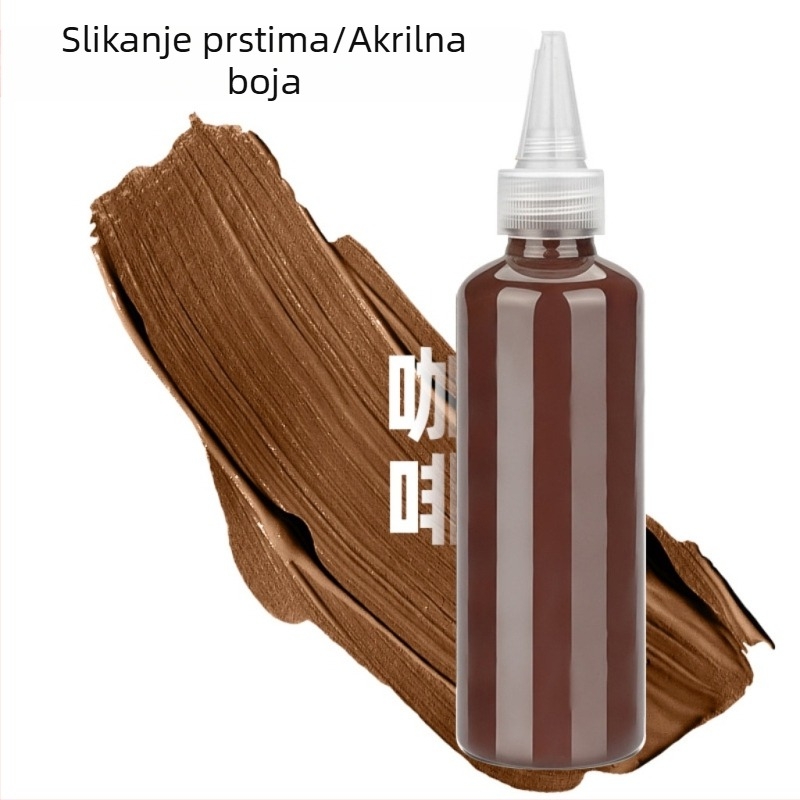 Dječji set boja za prste 100 ml, perive boje gouache, akvarel i akril