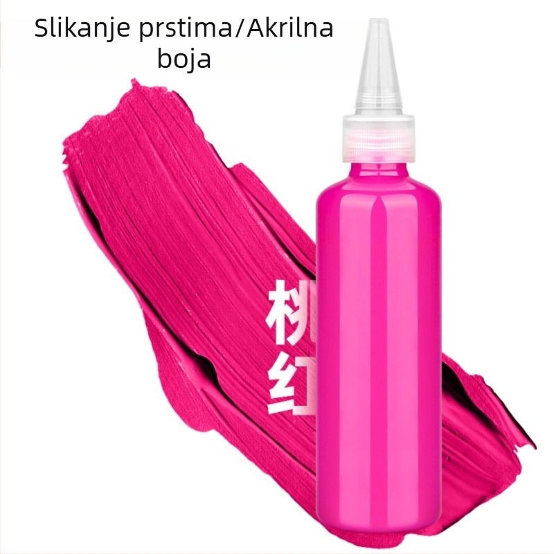 Dječji set boja za prste 100 ml, perive boje gouache, akvarel i akril