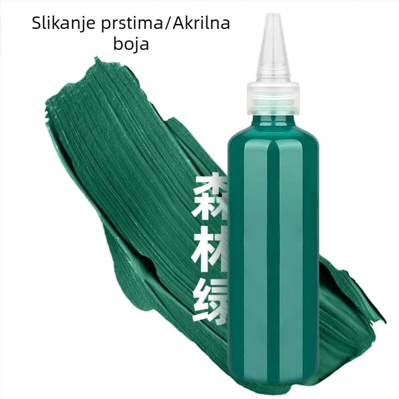 Dječji set boja za prste 100 ml, perive boje gouache, akvarel i akril