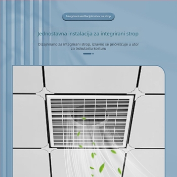 ABS plastična rešetka za središnji klimatizacijski sustav, zraka difuzor, 300×300 mm