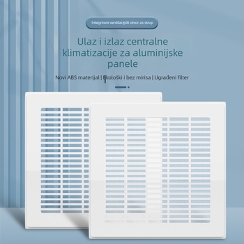 ABS plastična rešetka za središnji klimatizacijski sustav, zraka difuzor, 300×300 mm
