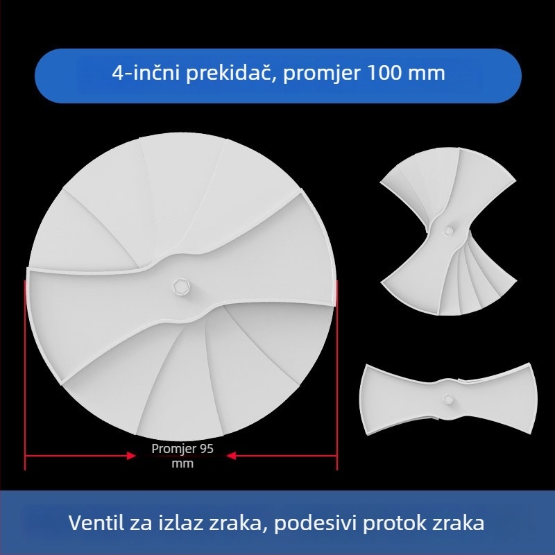 ABS plastična rešetka za središnji klimatizacijski sustav, zraka difuzor, 300×300 mm