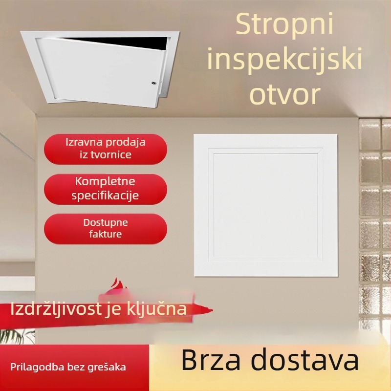 Magnetski poklop za inspekcijski otvor u stropu s zaključnim pristupnim panelom, ugrađeni stropni otvor