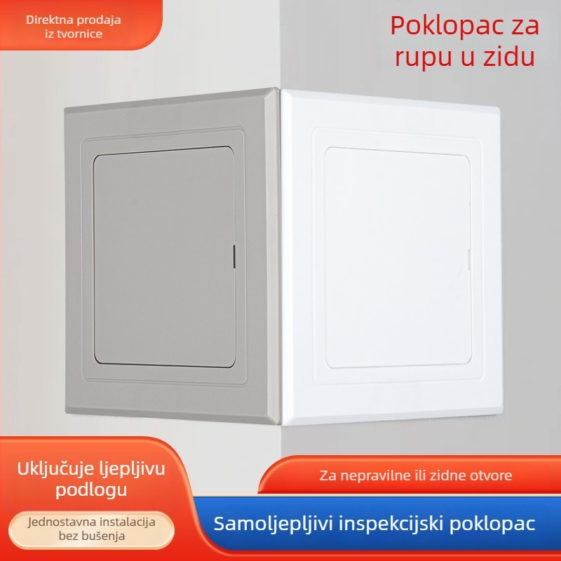 ABS ravno postavljeni pristupni panel za cijevi klimatizacije, strop od gips kartona, dekorativni poklop za otvore za ventilaciju kupaonice