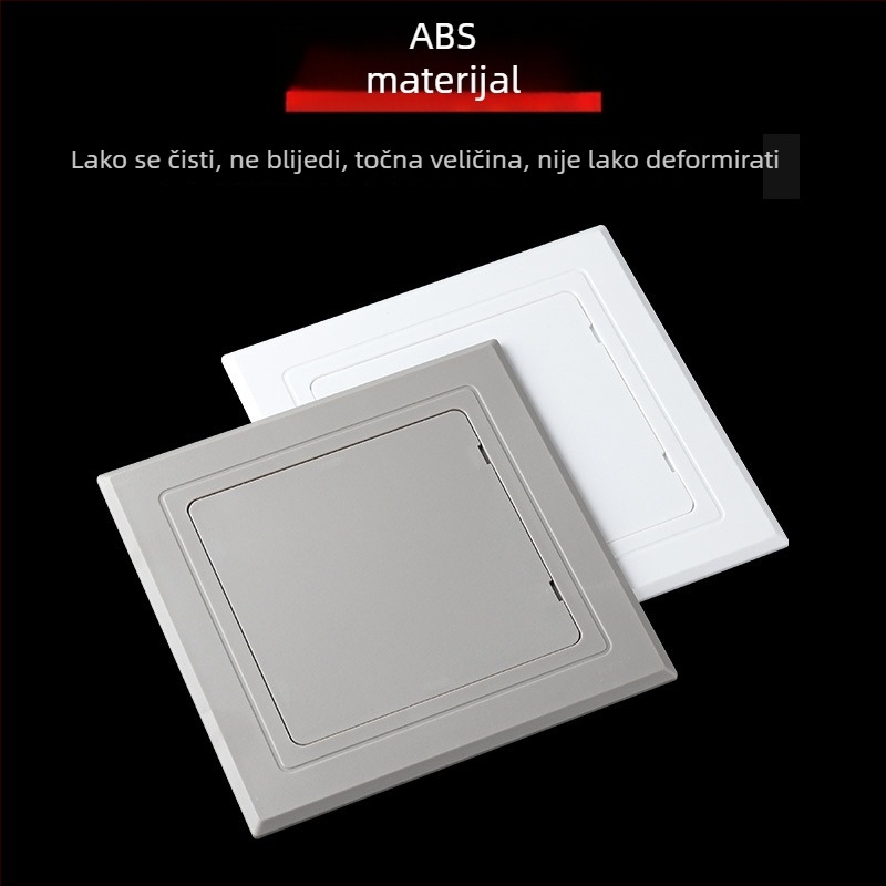 ABS ravno postavljeni pristupni panel za cijevi klimatizacije, strop od gips kartona, dekorativni poklop za otvore za ventilaciju kupaonice