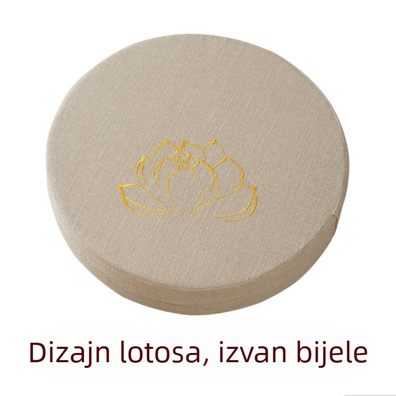 Tatami jastučnik japanskog stila od lana za meditaciju i molitvu, deblji i periva