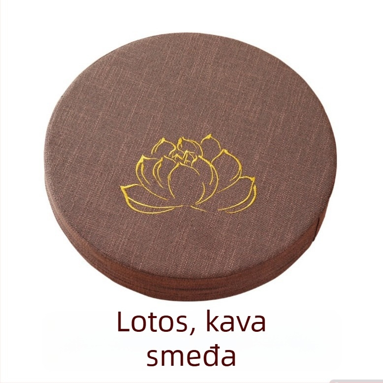 Tatami jastučnik japanskog stila od lana za meditaciju i molitvu, deblji i periva