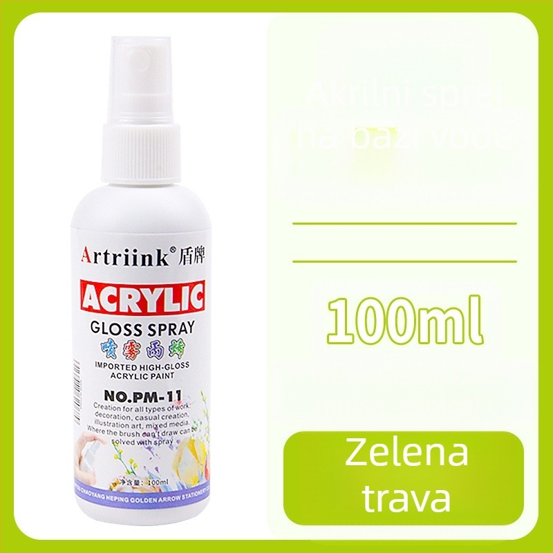 Akrilni sprej na bazi vode za uljnu sliku, pigment u spreju, 100 ml, velika kapaciteta, dječje DIY crtanje, ekološki mastilo
