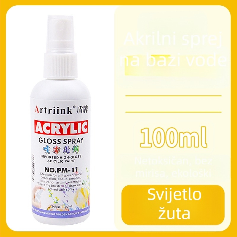 Akrilni sprej na bazi vode za uljnu sliku, pigment u spreju, 100 ml, velika kapaciteta, dječje DIY crtanje, ekološki mastilo
