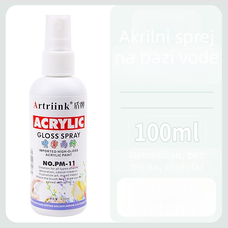 Akrilni sprej na bazi vode za uljnu sliku, pigment u spreju, 100 ml, velika kapaciteta, dječje DIY crtanje, ekološki mastilo