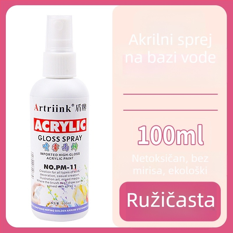 Akrilni sprej na bazi vode za uljnu sliku, pigment u spreju, 100 ml, velika kapaciteta, dječje DIY crtanje, ekološki mastilo