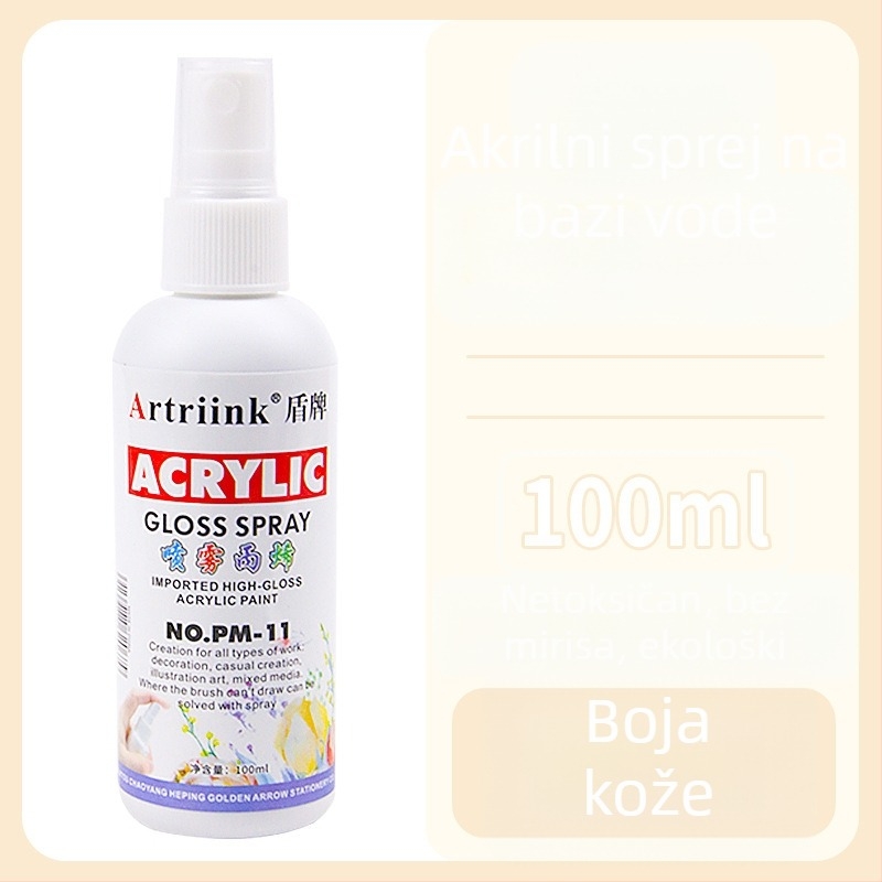 Akrilni sprej na bazi vode za uljnu sliku, pigment u spreju, 100 ml, velika kapaciteta, dječje DIY crtanje, ekološki mastilo