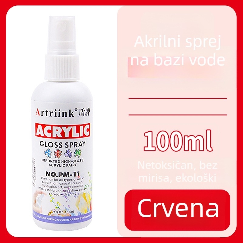 Akrilni sprej na bazi vode za uljnu sliku, pigment u spreju, 100 ml, velika kapaciteta, dječje DIY crtanje, ekološki mastilo