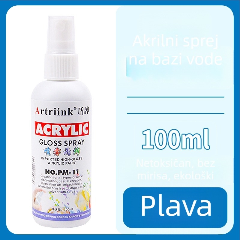 Akrilni sprej na bazi vode za uljnu sliku, pigment u spreju, 100 ml, velika kapaciteta, dječje DIY crtanje, ekološki mastilo