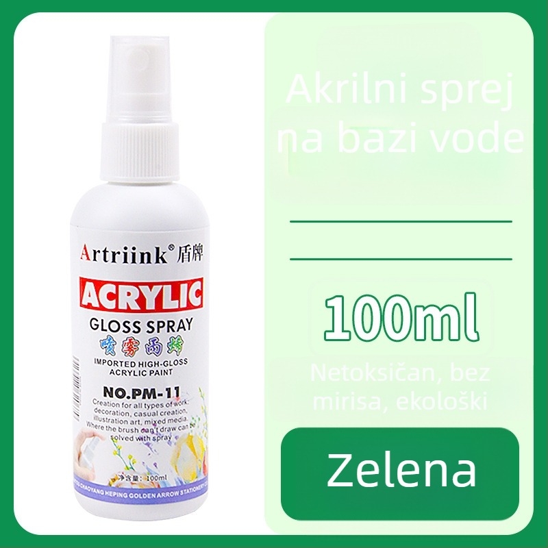 Akrilni sprej na bazi vode za uljnu sliku, pigment u spreju, 100 ml, velika kapaciteta, dječje DIY crtanje, ekološki mastilo