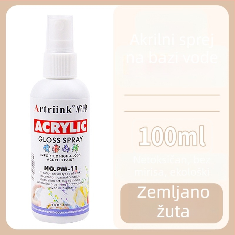 Akrilni sprej na bazi vode za uljnu sliku, pigment u spreju, 100 ml, velika kapaciteta, dječje DIY crtanje, ekološki mastilo
