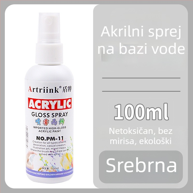 Akrilni sprej na bazi vode za uljnu sliku, pigment u spreju, 100 ml, velika kapaciteta, dječje DIY crtanje, ekološki mastilo