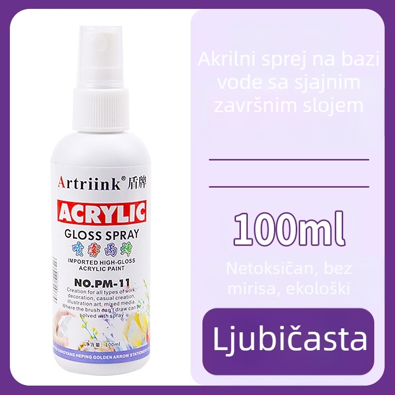 Akrilni sprej na bazi vode za uljnu sliku, pigment u spreju, 100 ml, velika kapaciteta, dječje DIY crtanje, ekološki mastilo
