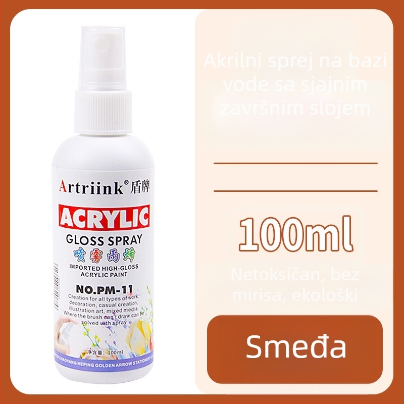 Akrilni sprej na bazi vode za uljnu sliku, pigment u spreju, 100 ml, velika kapaciteta, dječje DIY crtanje, ekološki mastilo