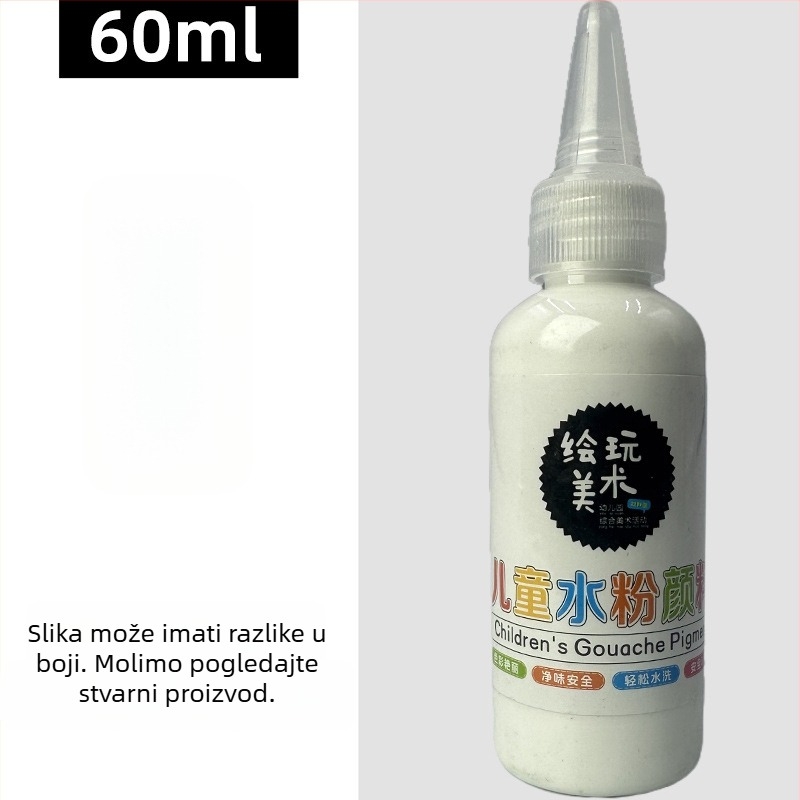 60 ml dječji gouache set za crtanje – perivi, kreativno crtanje prstima, DIY grafiti