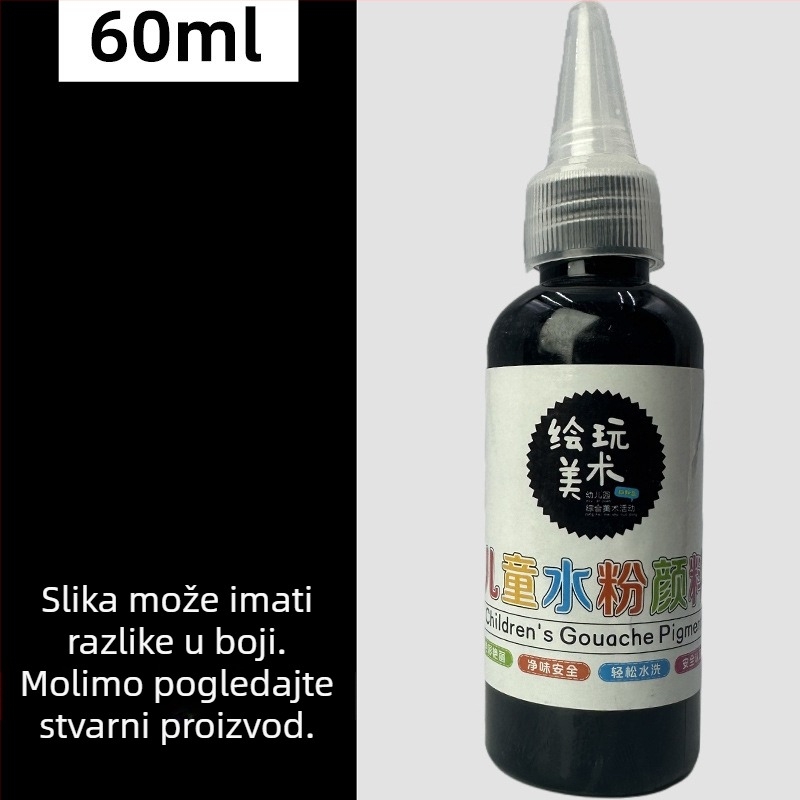 60 ml dječji gouache set za crtanje – perivi, kreativno crtanje prstima, DIY grafiti
