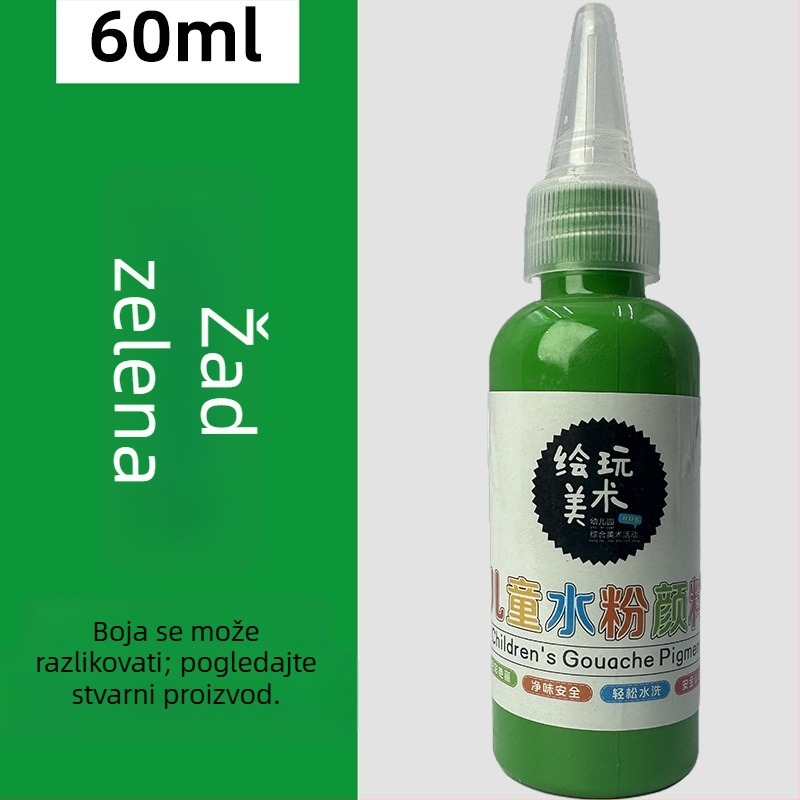 60 ml dječji gouache set za crtanje – perivi, kreativno crtanje prstima, DIY grafiti