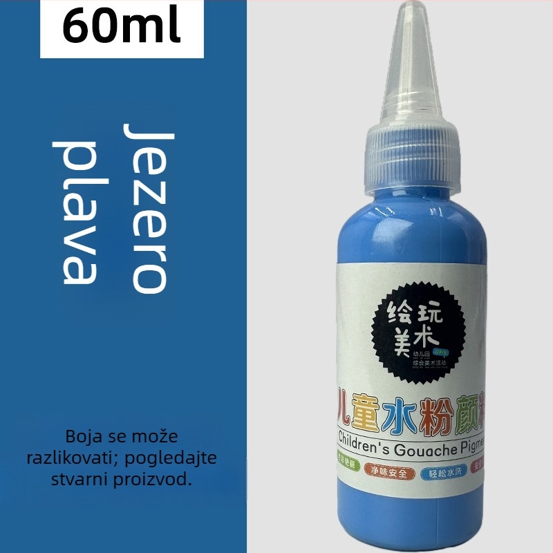 60 ml dječji gouache set za crtanje – perivi, kreativno crtanje prstima, DIY grafiti