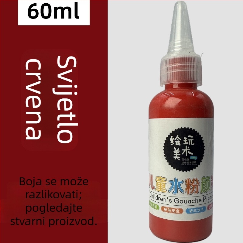 60 ml dječji gouache set za crtanje – perivi, kreativno crtanje prstima, DIY grafiti
