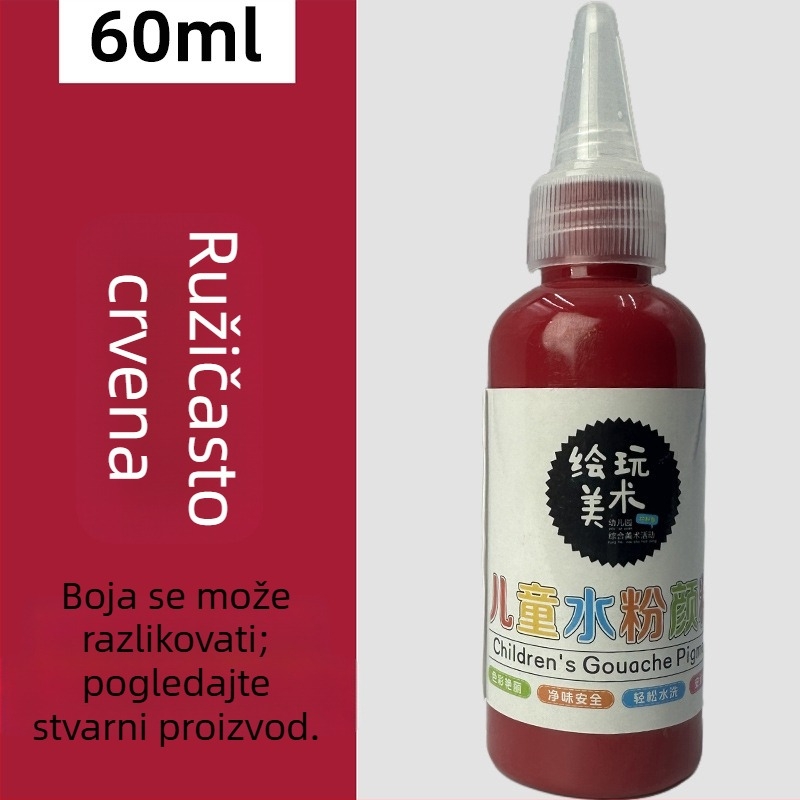60 ml dječji gouache set za crtanje – perivi, kreativno crtanje prstima, DIY grafiti