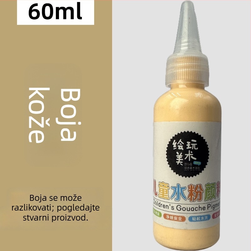 60 ml dječji gouache set za crtanje – perivi, kreativno crtanje prstima, DIY grafiti