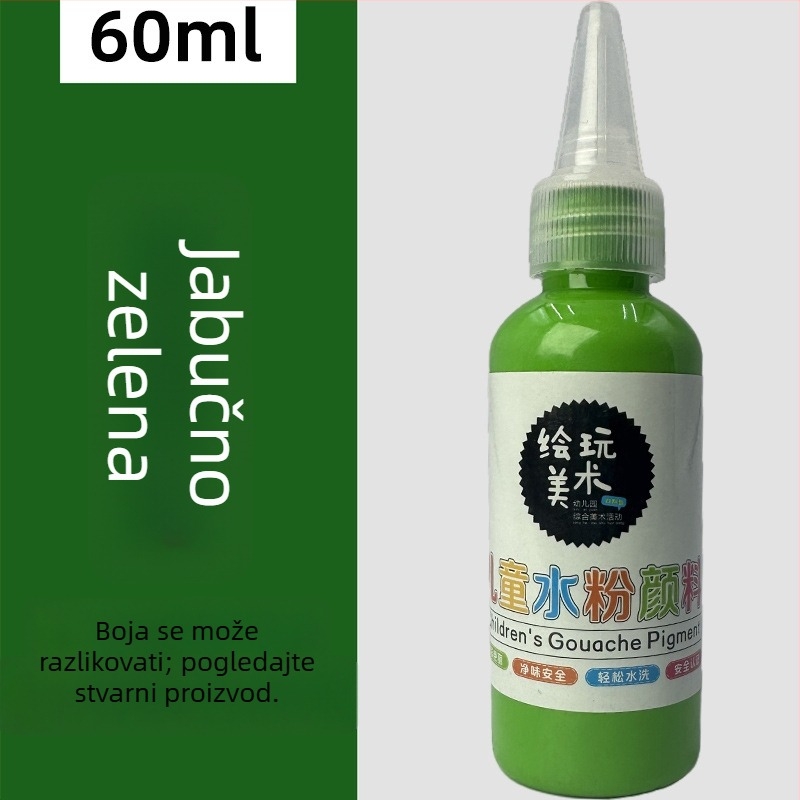 60 ml dječji gouache set za crtanje – perivi, kreativno crtanje prstima, DIY grafiti