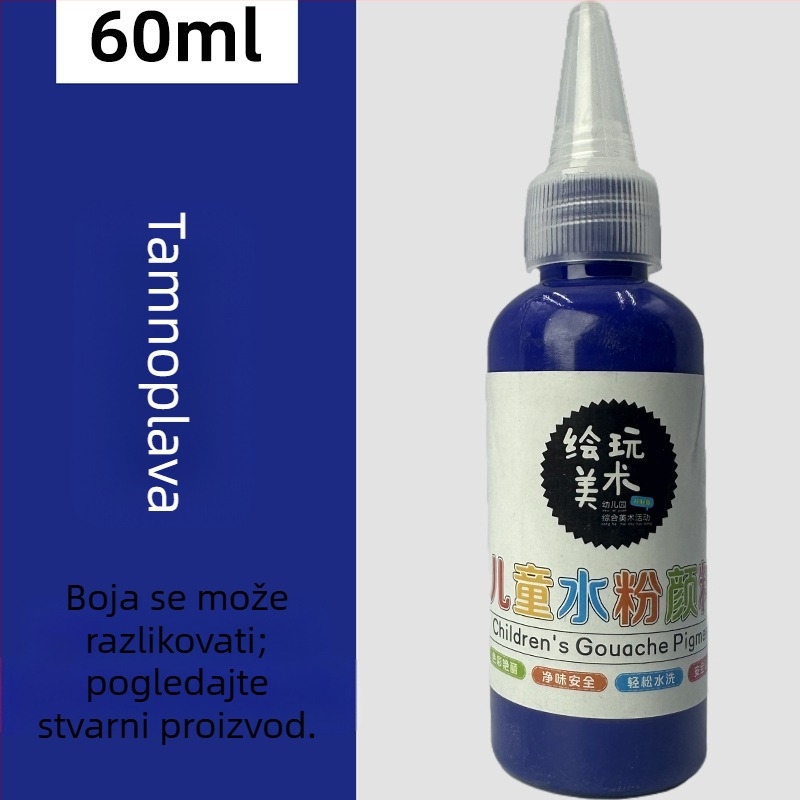 60 ml dječji gouache set za crtanje – perivi, kreativno crtanje prstima, DIY grafiti